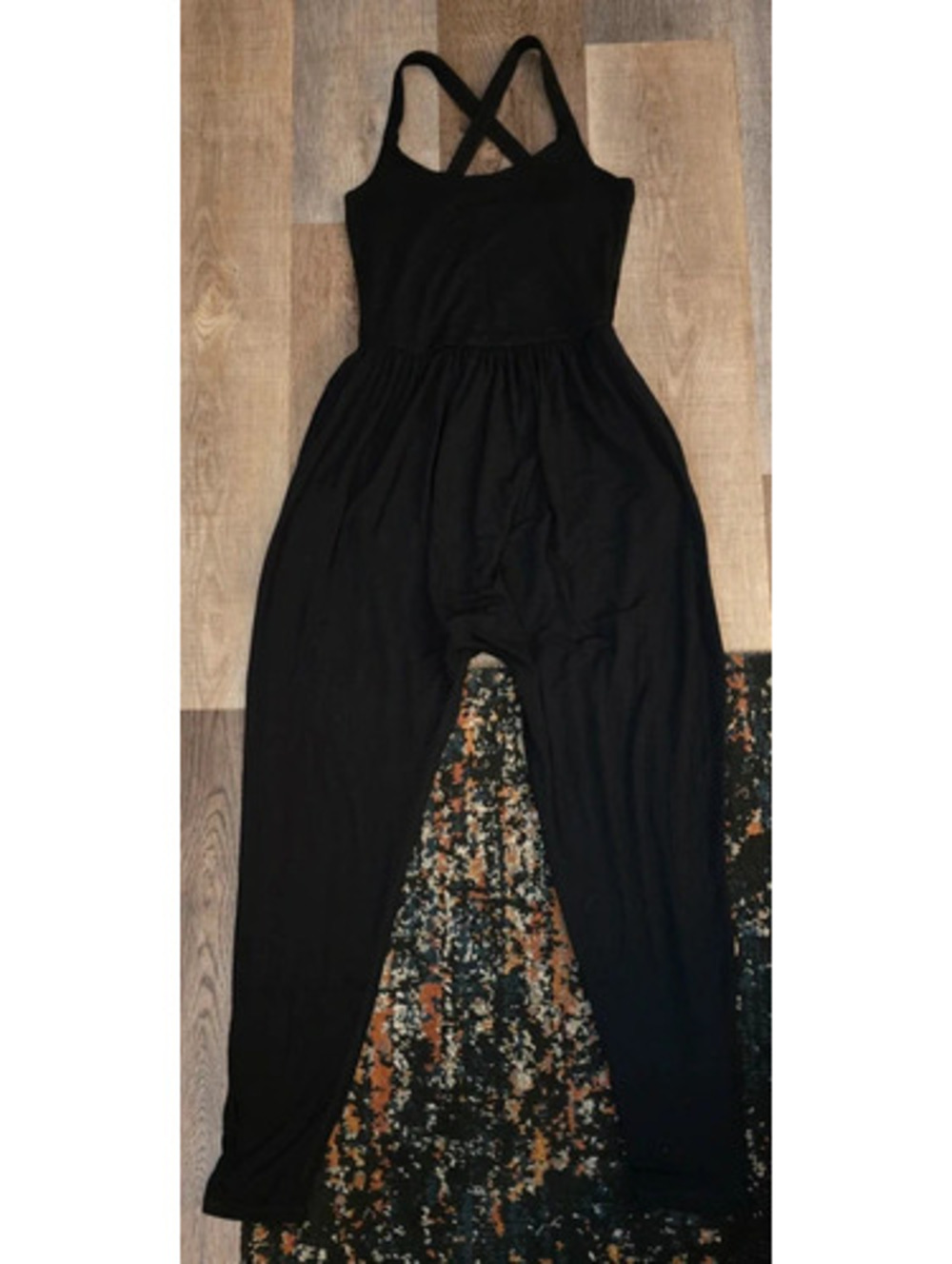 Imbōdhi Bōdhi Jumper Black Harem Jumpsuit Size L - MicroModal Yoga Loungewear